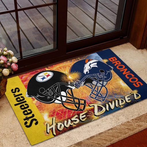 NFL Cowboys / Broncos House Divided Rug