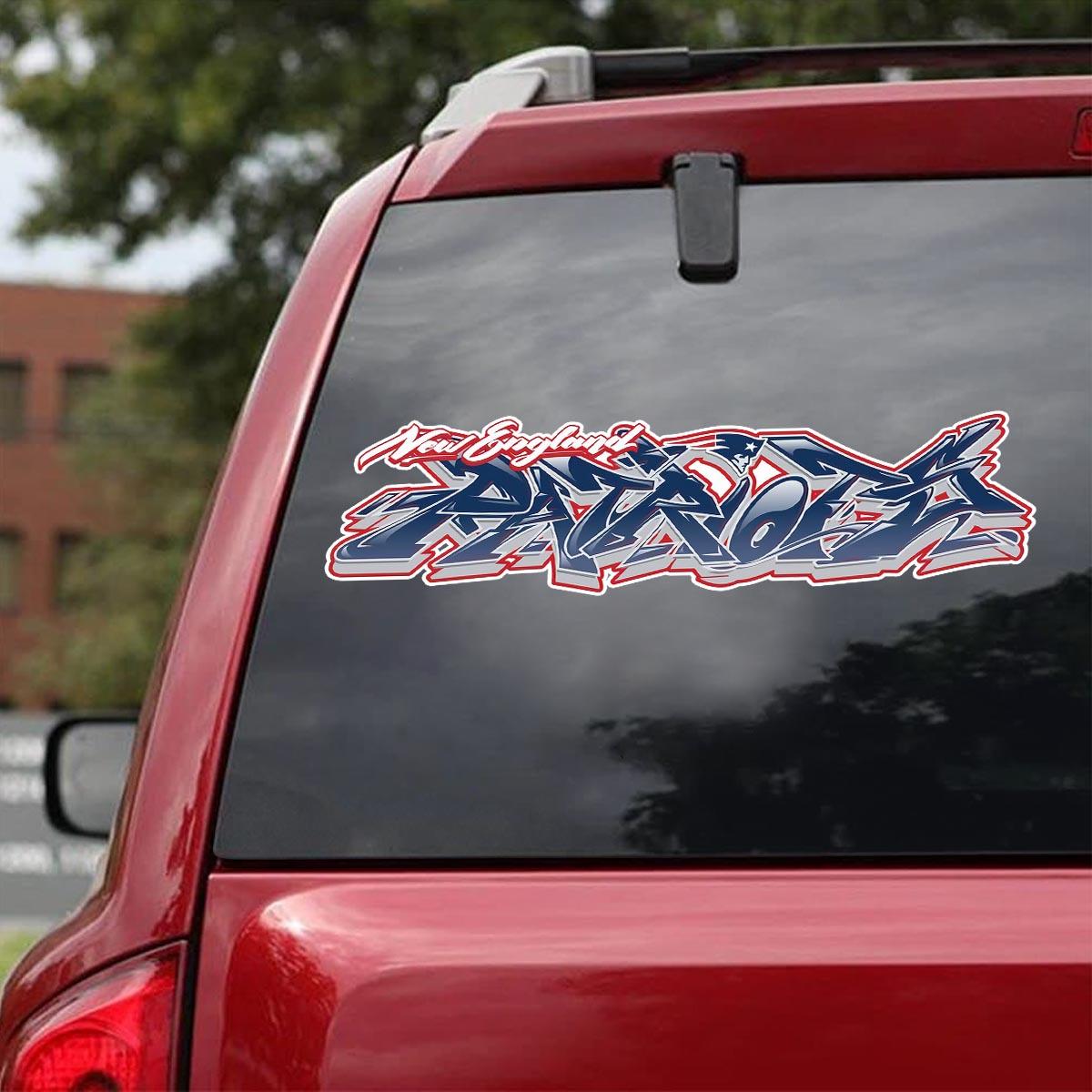 New England Patriots Window Decal Sticker