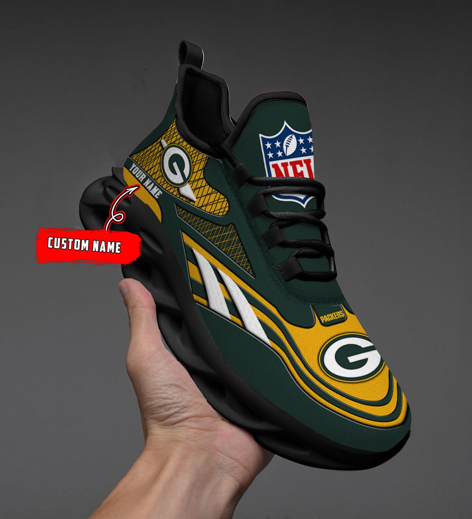 DS006-NFL12-Green Bay Packers-Personalized Max Soul Shoes V6 Perfect ...