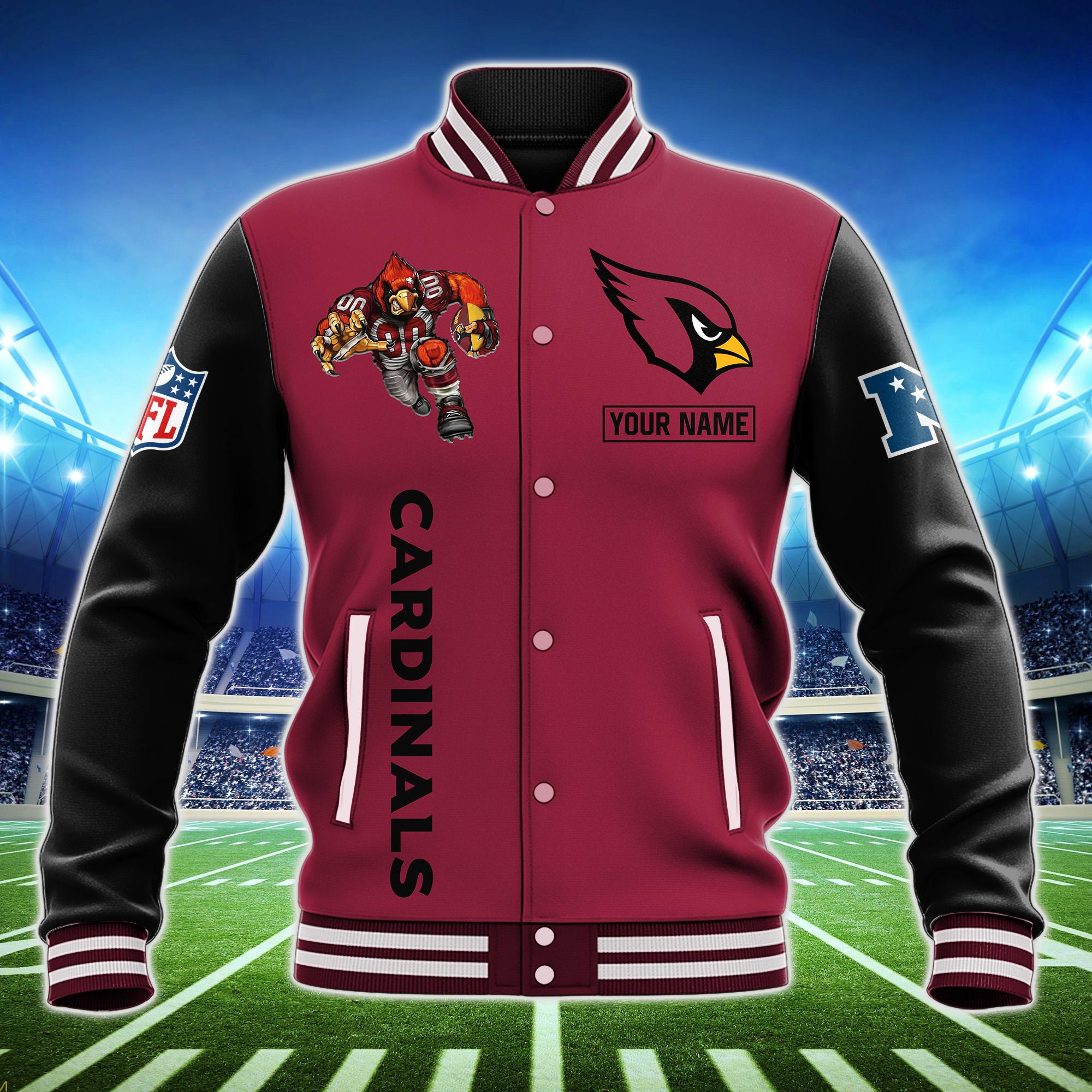 DS004-NFL01-Arizona Cardinals-Personalized Baseball Jacket Perfect Gift ...