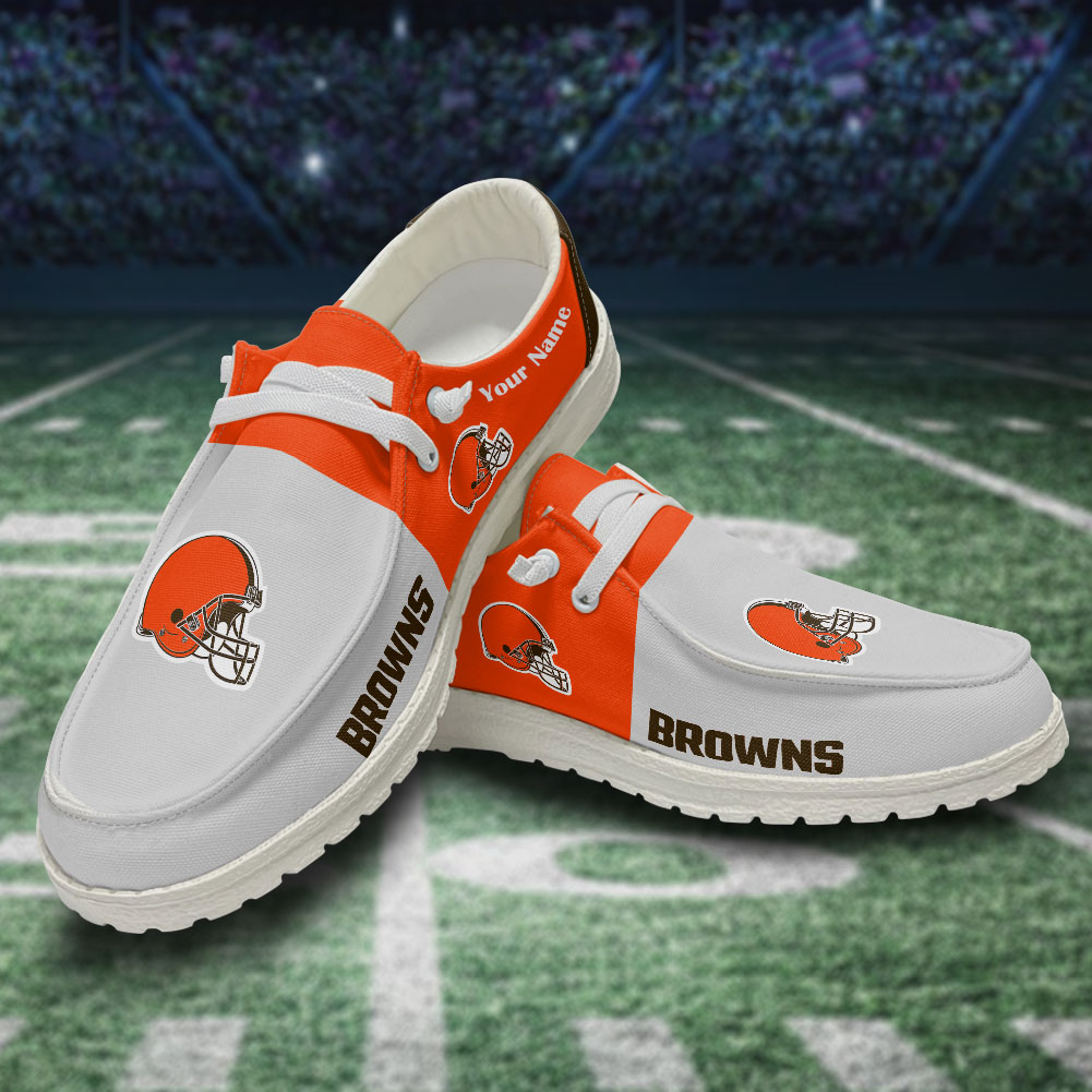 NFL Cleveland Browns – Hey Dude Shoes – Custom name – Beemain