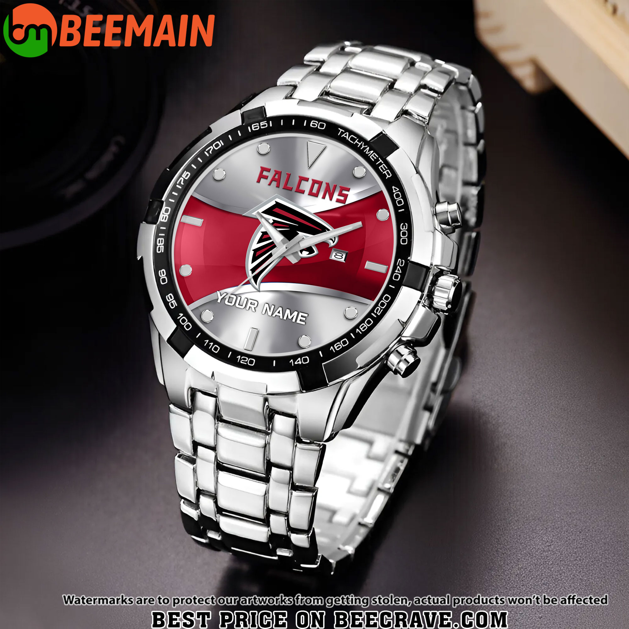 NFL Atlanta Falcons - Alloy Men Quartz Watch - Custom Name