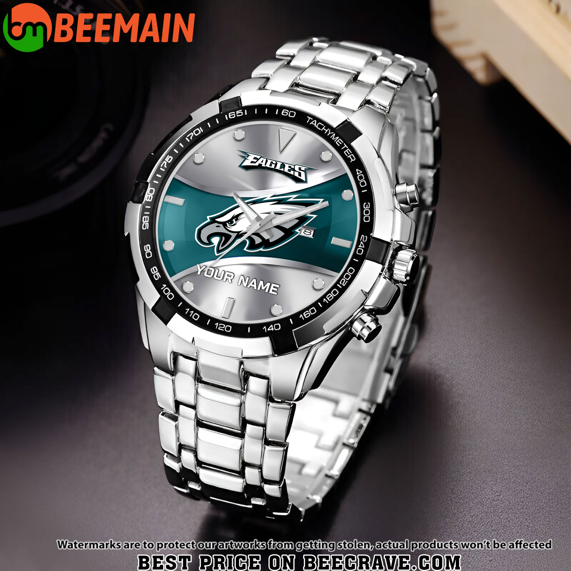 NFL Philadelphia Eagles - Alloy Men Quartz Watch - Custom Name