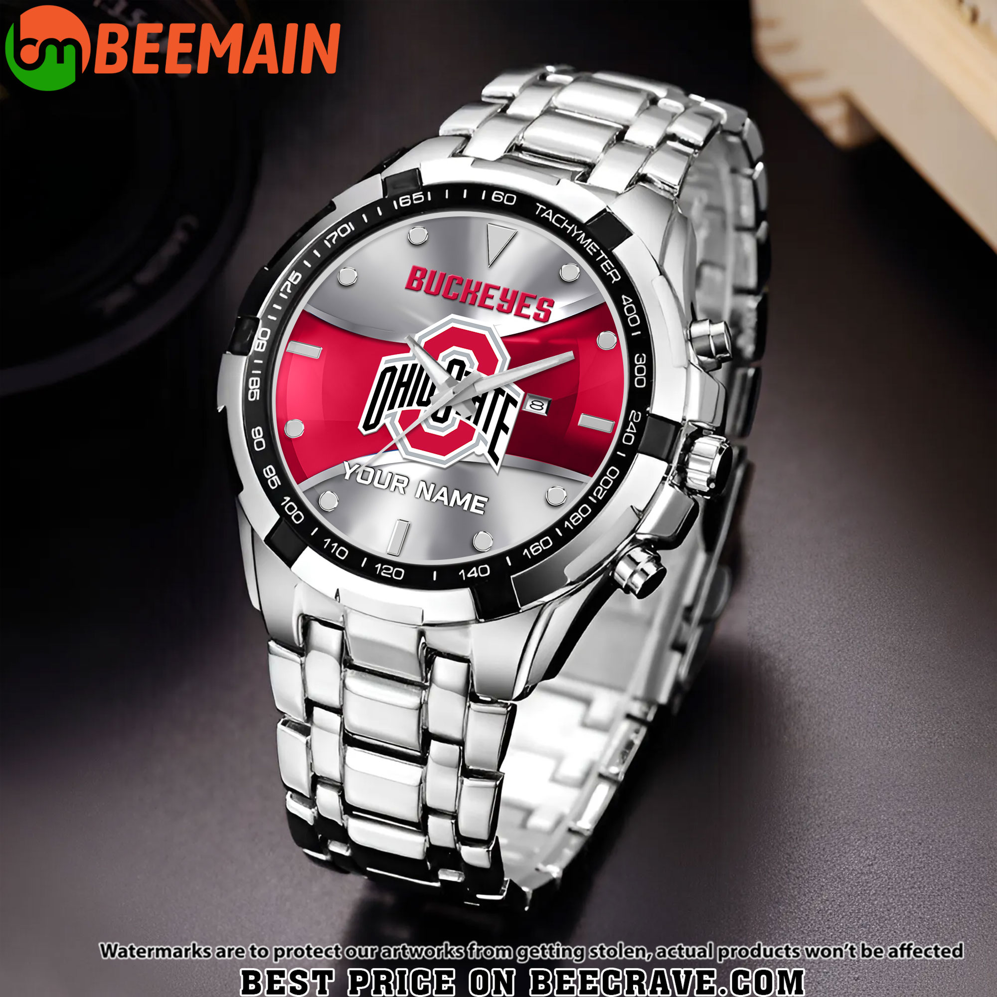 ZNCAA Ohio State Buckeyes - Alloy Men Quartz Watch - Custom Name