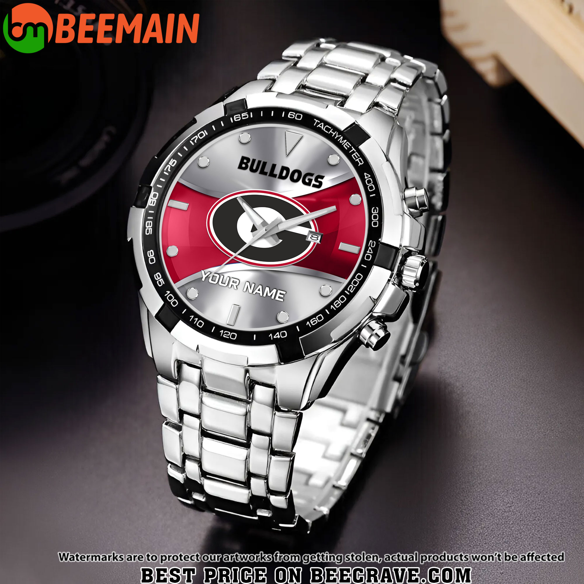 ZNCAA Georgia Bulldogs - Alloy Men Quartz Watch - Custom Name