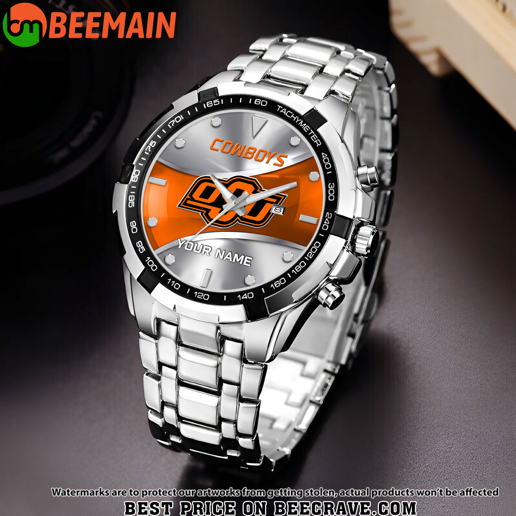 ZNCAA Oklahoma State Cowboys - Alloy Men Quartz Watch - Custom Name