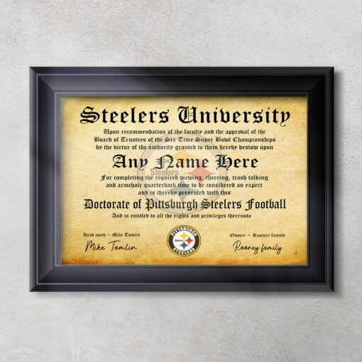 NFL Any Team - Personalized Football Certificate Poster - Image 5