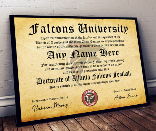 NFL Any Team - Personalized Football Certificate Poster - Image 8