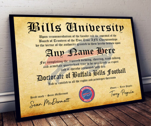 NFL Any Team - Personalized Football Certificate Poster - Image 10