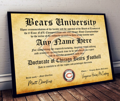 NFL Any Team - Personalized Football Certificate Poster - Image 12