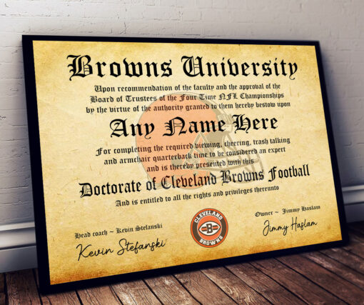 NFL Any Team - Personalized Football Certificate Poster - Image 14