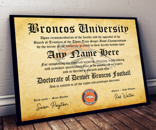 NFL Any Team - Personalized Football Certificate Poster - Image 16