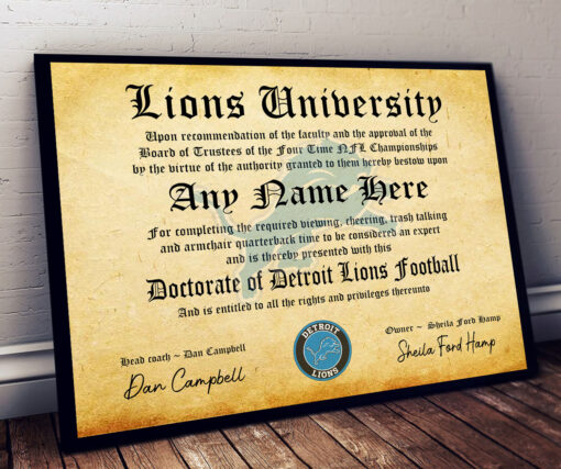 NFL Any Team - Personalized Football Certificate Poster - Image 17