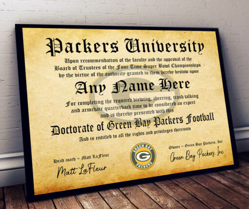 NFL Any Team - Personalized Football Certificate Poster - Image 18