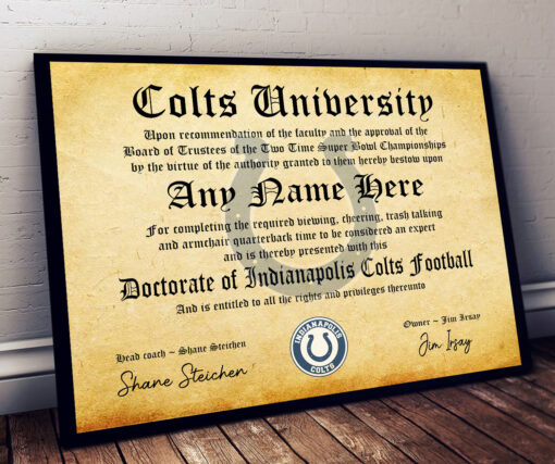 NFL Any Team - Personalized Football Certificate Poster - Image 20