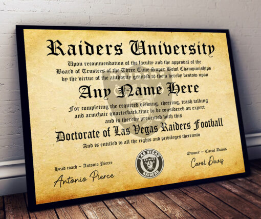 NFL Any Team - Personalized Football Certificate Poster - Image 29