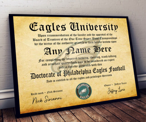 NFL Any Team - Personalized Football Certificate Poster - Image 30