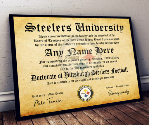 NFL Any Team - Personalized Football Certificate Poster - Image 31