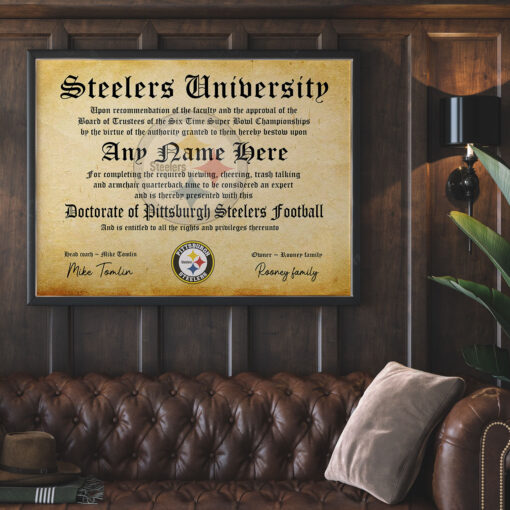 NFL Any Team - Personalized Football Certificate Poster - Image 4