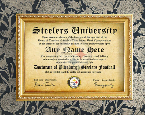 NFL Any Team - Personalized Football Certificate Poster - Image 6