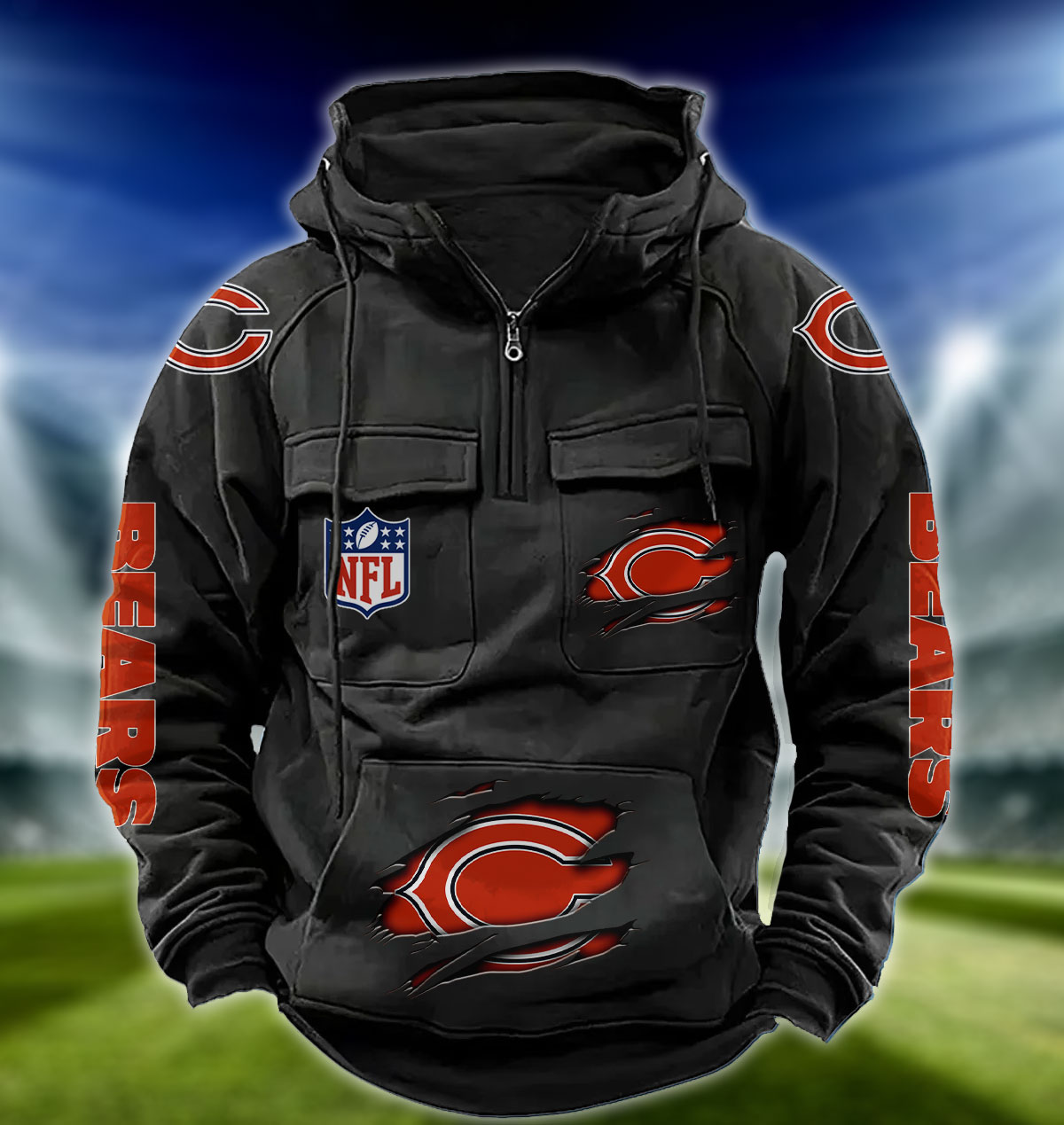 NFL Chicago Bears – Vintage Hoodie Perfect Gift