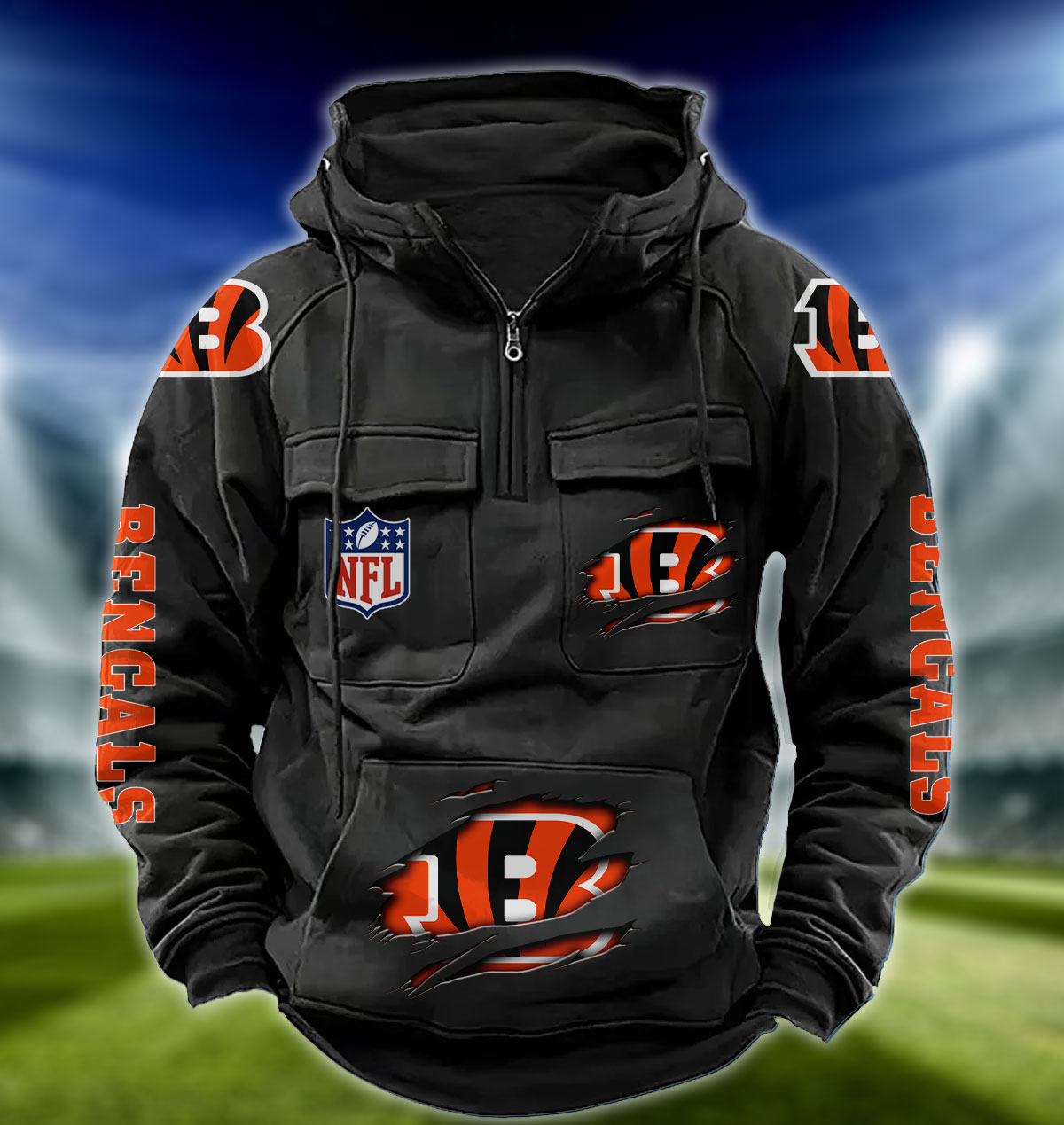 NFL Cincinnati Bengals – Vintage Hoodie Perfect Gift