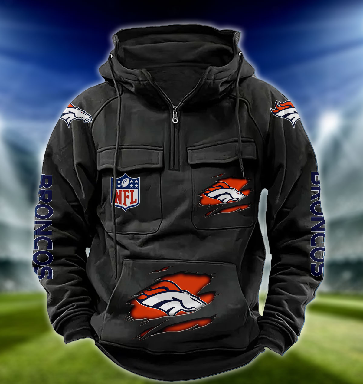 NFL Denver Broncos – Vintage Hoodie Perfect Gift
