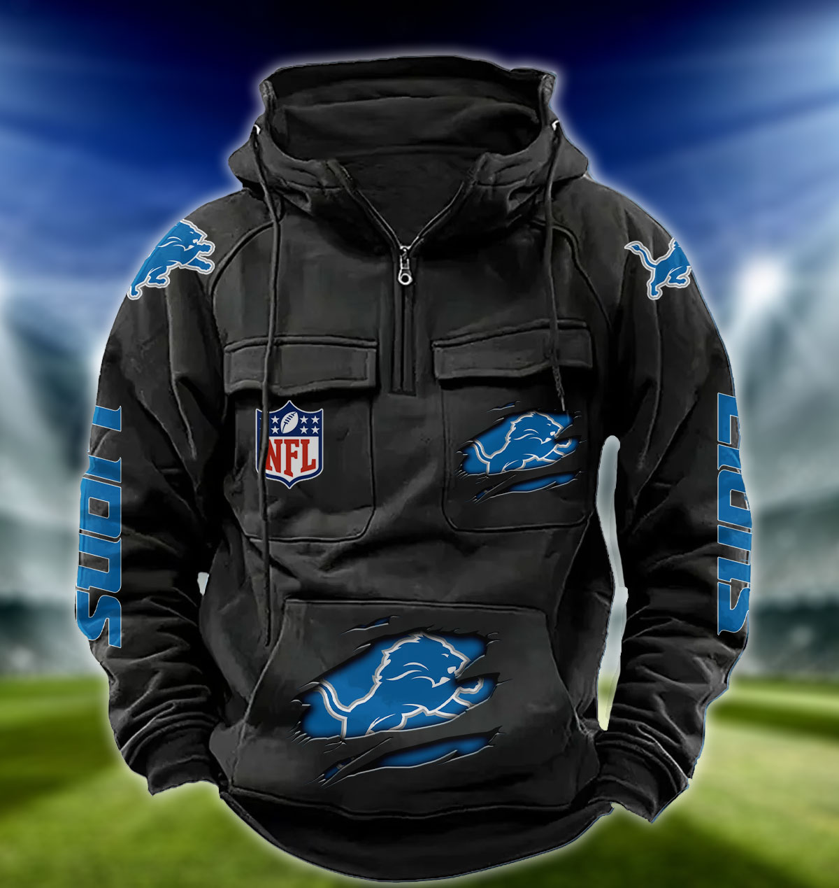 NFL Detroit Lions – Vintage Hoodie Perfect Gift
