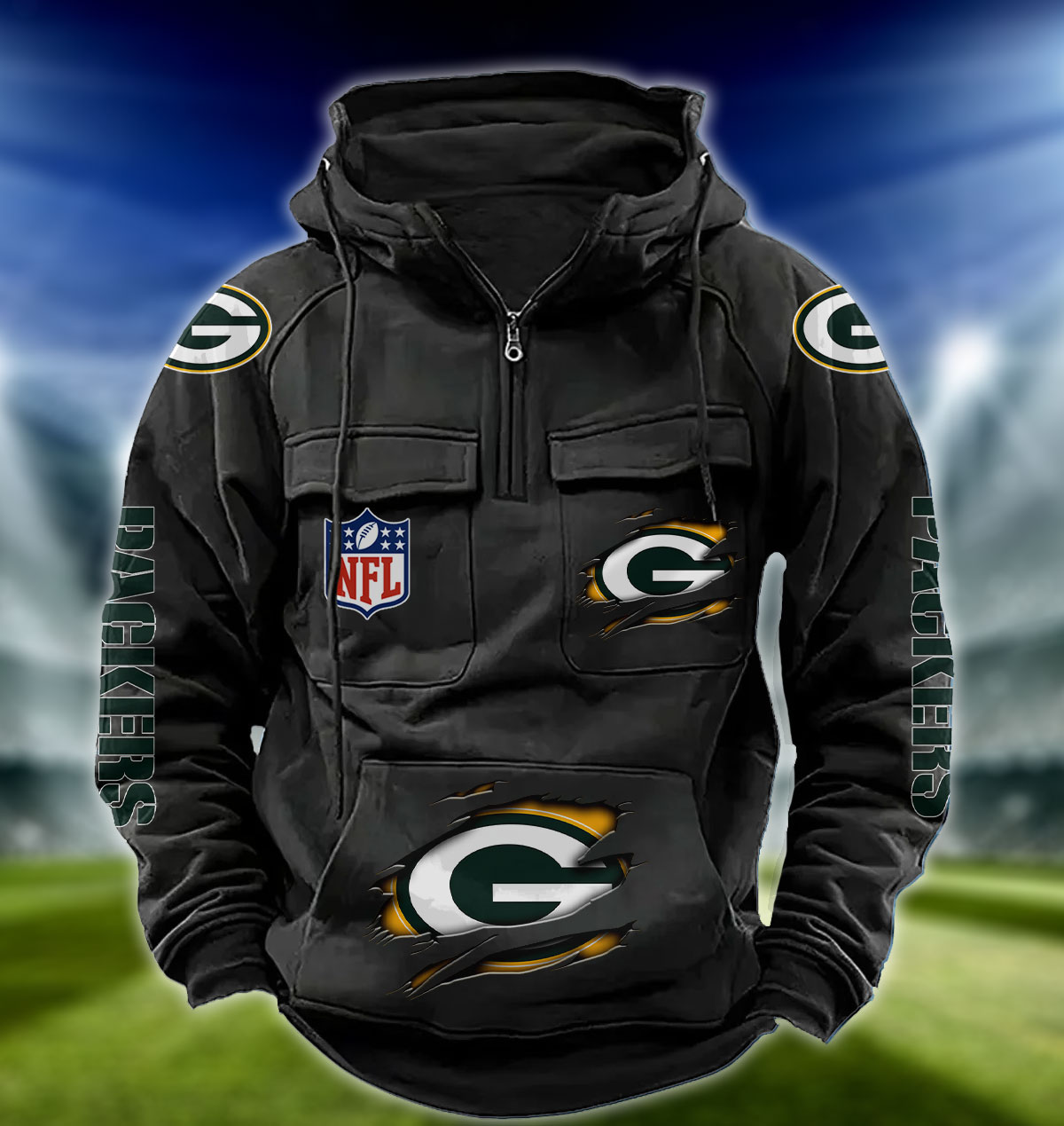 NFL Green Bay Packers – Vintage Hoodie Perfect Gift