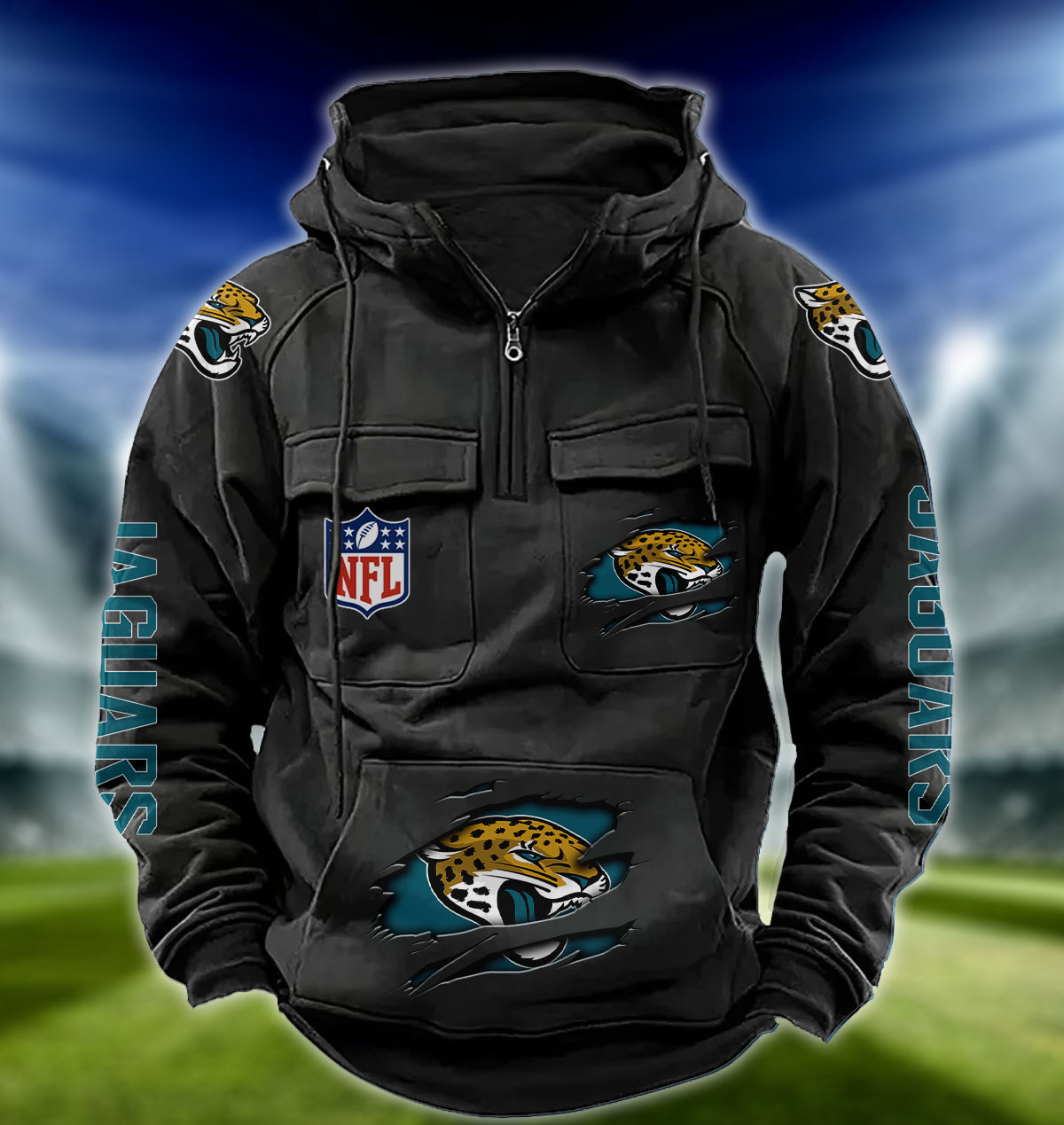 NFL Jacksonville Jaguars – Vintage Hoodie Perfect Gift