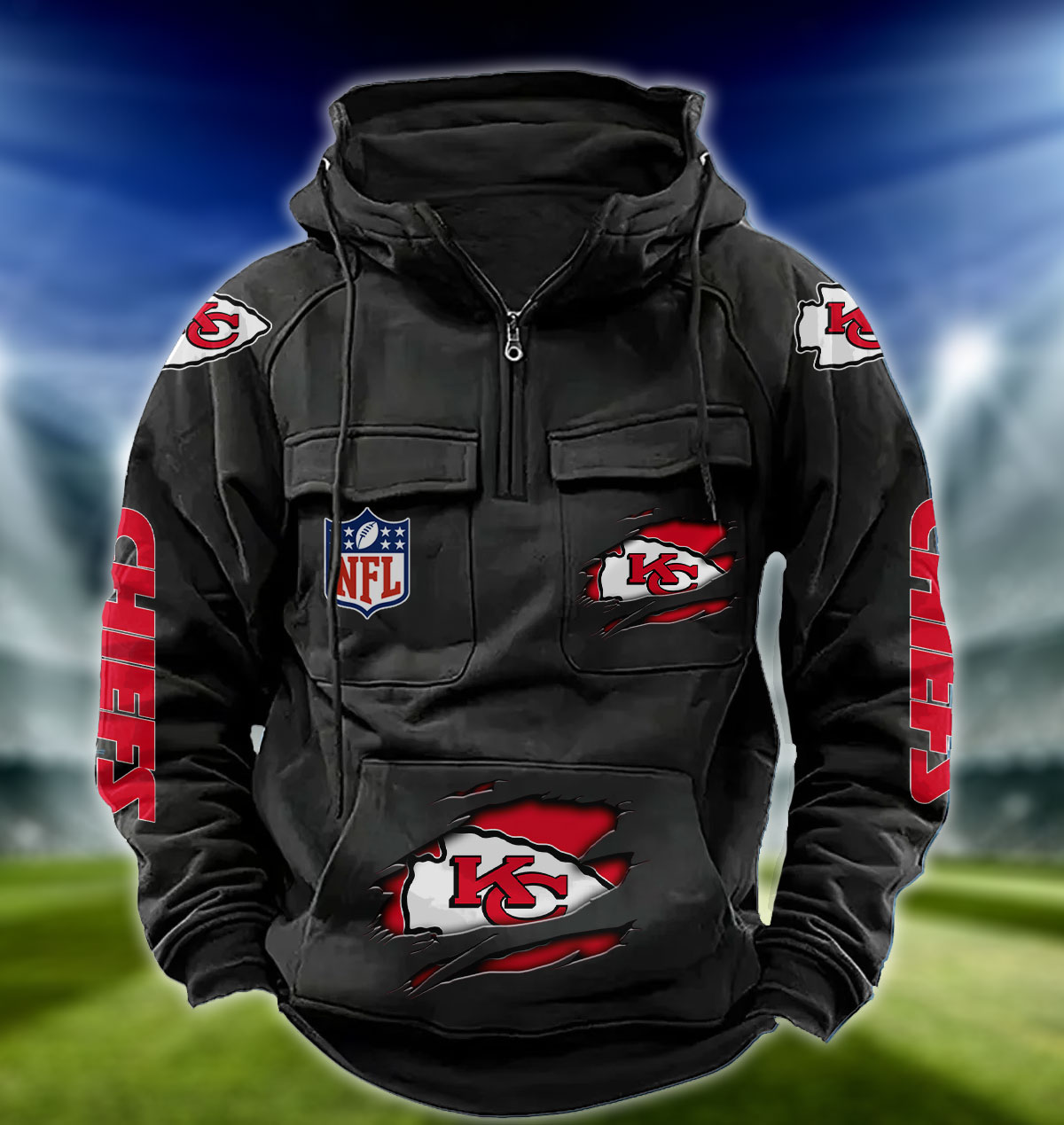 NFL Kansas City Chiefs – Vintage Hoodie Perfect Gift