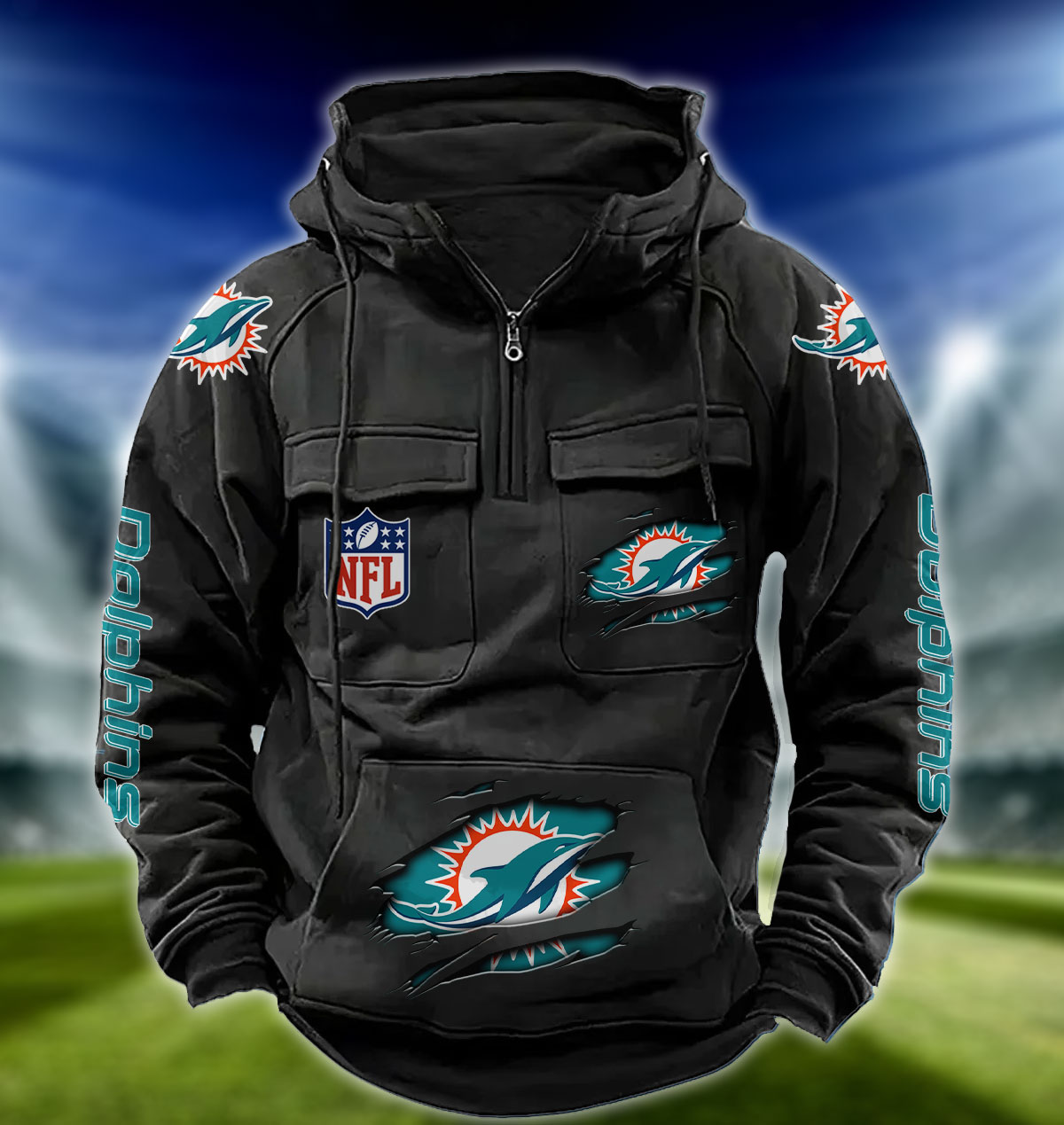 NFL Miami Dolphins – Vintage Hoodie Perfect Gift