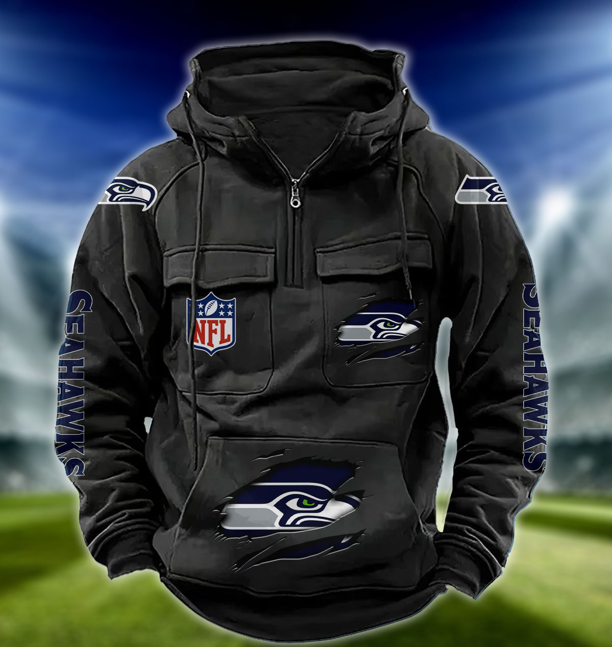 NFL Seattle Seahawks – Vintage Hoodie Perfect Gift