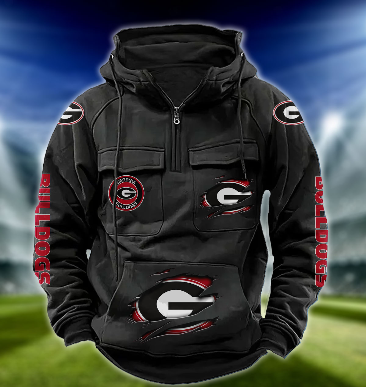 ZNCAA Georgia Bulldogs – Vintage Hoodie Perfect Gift