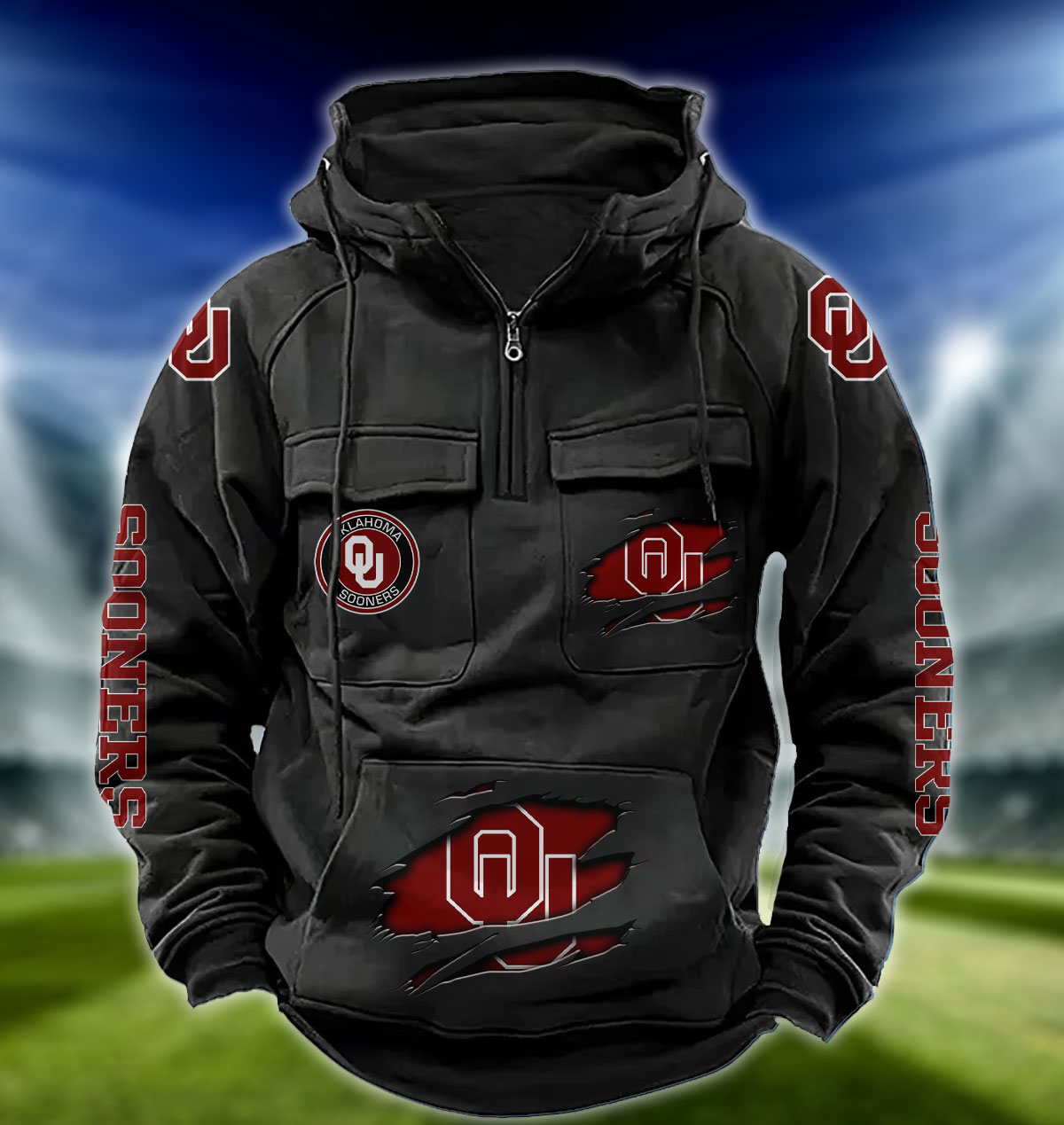 ZNCAA Oklahoma Sooners – Vintage Hoodie Perfect Gift