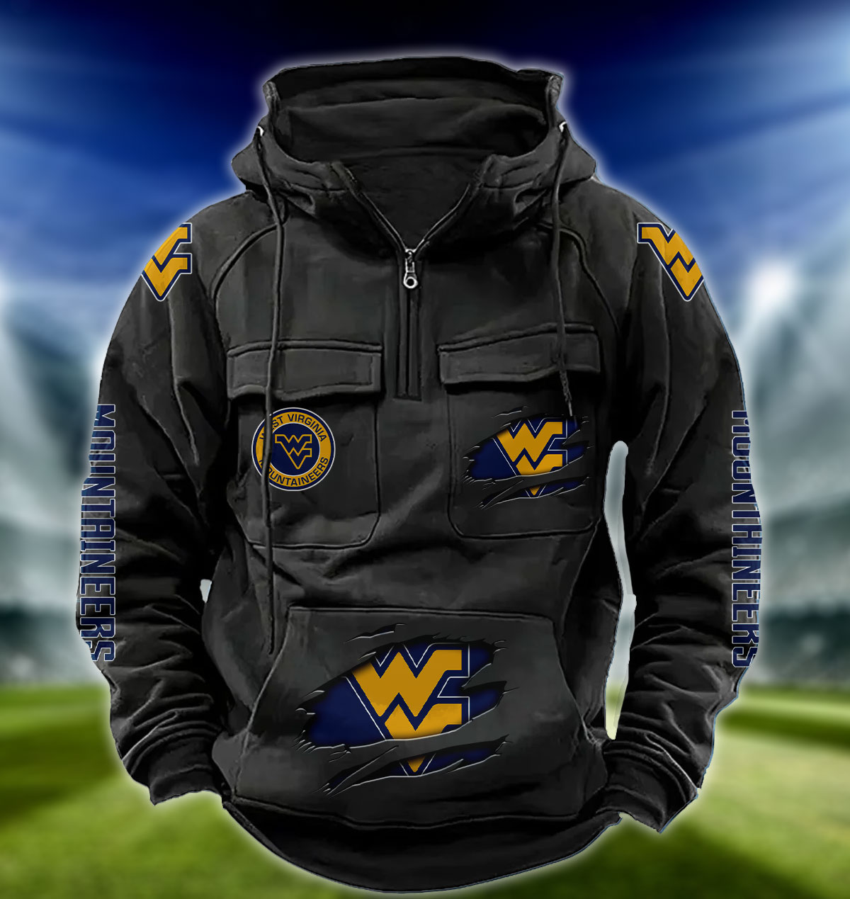 ZNCAA West Virginia Mountaineers – Vintage Hoodie Perfect Gift