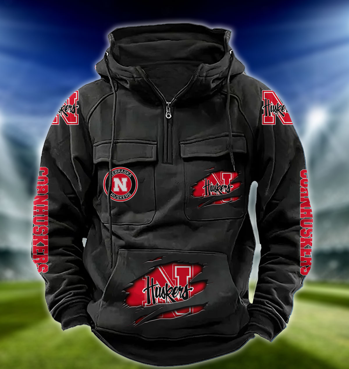 ZNCAA Nebraska Cornhuskers – Vintage Hoodie Perfect Gift