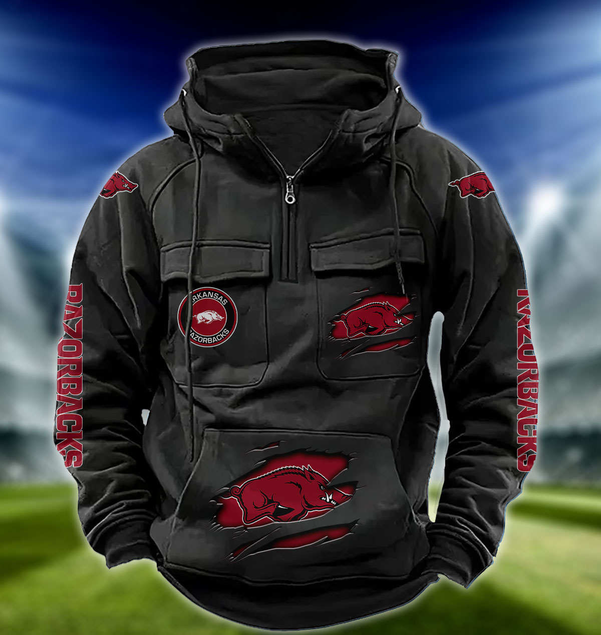 ZNCAA Arkansas Razorbacks – Vintage Hoodie Perfect Gift