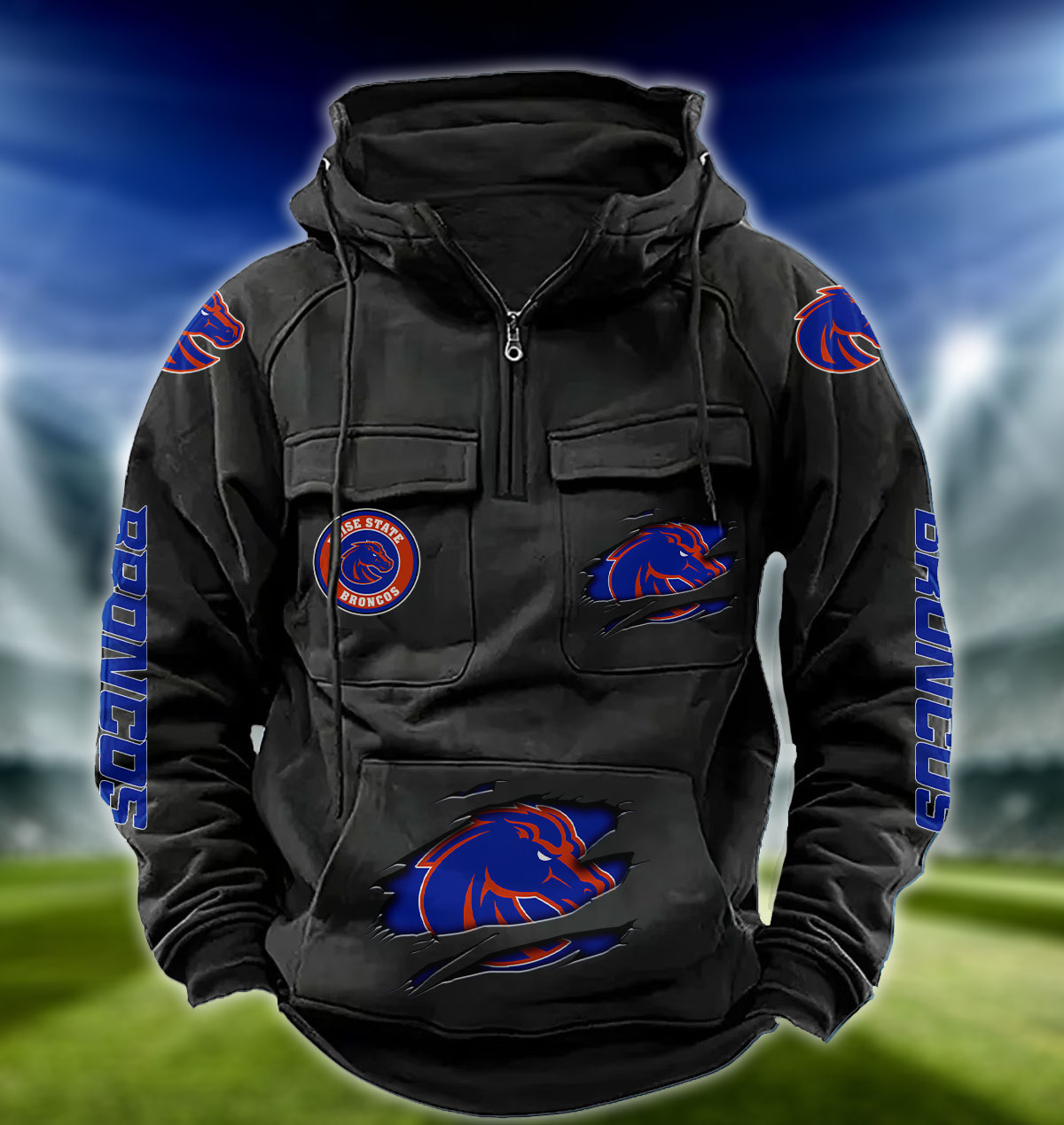 ZNCAA Boise State Broncos – Vintage Hoodie Perfect Gift