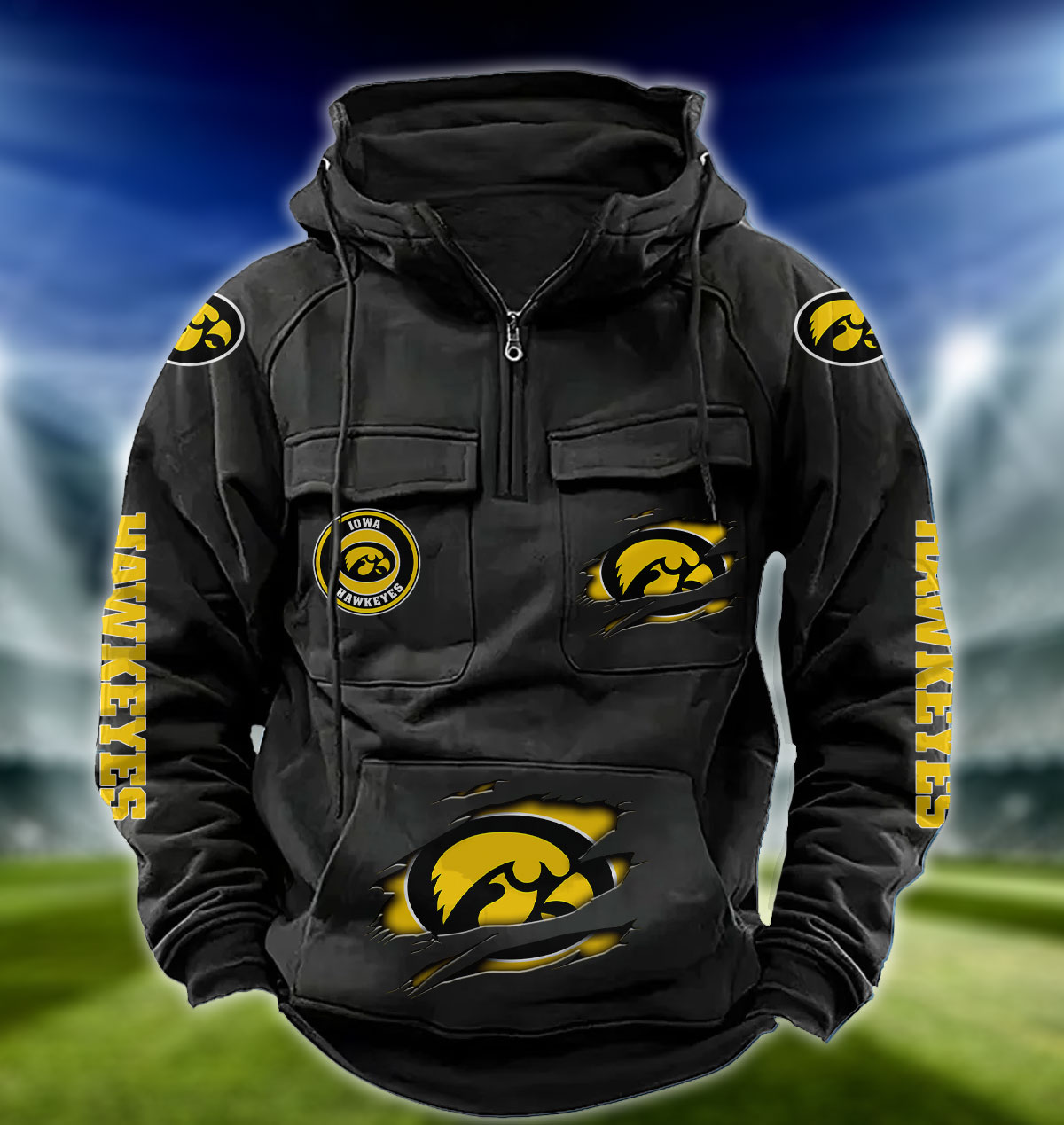 ZNCAA Iowa Hawkeyes – Vintage Hoodie Perfect Gift
